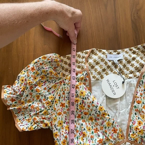 Lost & Wander Spring Sunrise Midi Dress NWT - Picture 14 of 16